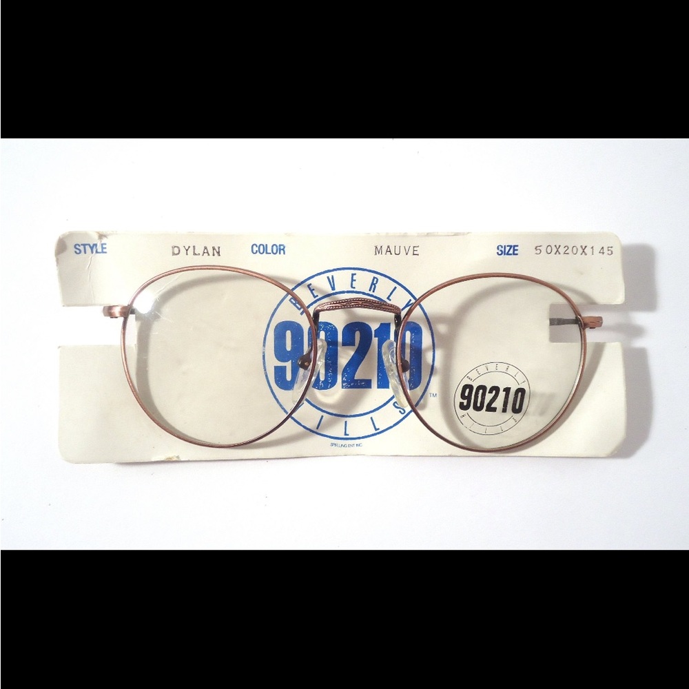 Vintage Beverly Hills 90210 Eyeglass Frames Dylan Mauve 50 20 145 NOS